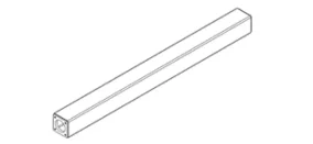 Square Tube + Side Caps Set (3000 D)
