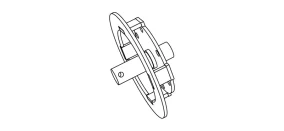 Disc axle set WITH KEYWAY