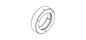 UC 207 bearing support with groove (Sandwich)